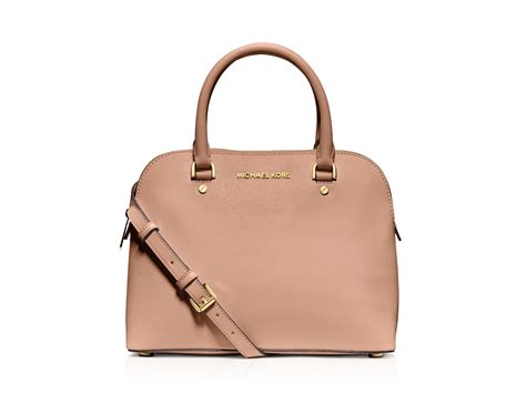 Michael Kors Medium Cindy Dome Blossom Pink Saffiano 